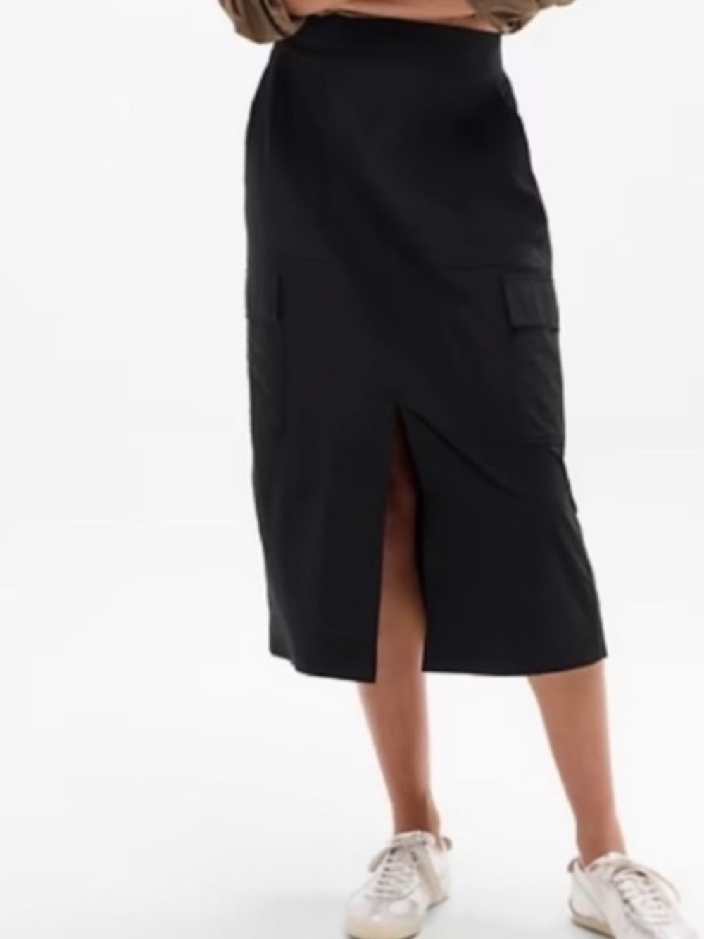 Athleta Brooklyn Heights High Rise Midi Cargo Skirt size 4